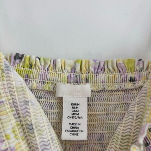 Bundle of (2) Floral Sundresses Sz S Feminine Smocked H&M / Who What Wear - Picture 4 of 13